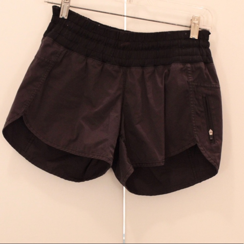 Black lululemon athletic shorts